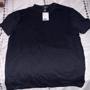 H&M Men's Dark Navy Short Sleeve Tee